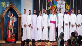 مقدس مائیکل کے مجسمہ کی رسمِ برکت ومخصوصیت