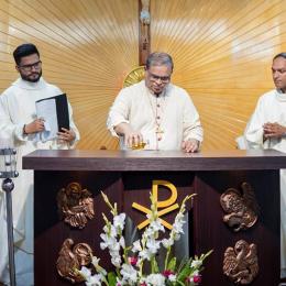  سینٹ جیوڈز پیرش کراچی میں نئے تعمیر شدہ مقدس آگنیشئس چرچ کی رسم تقدیس ادا کر دی گئی۔ 